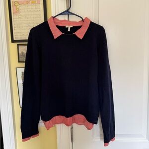 Joie Cashmere Blend Sweater Shirt Combo